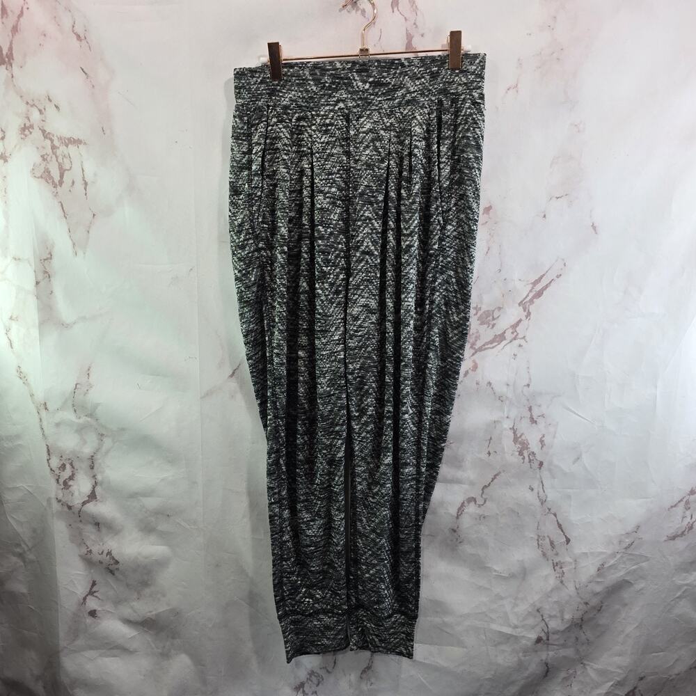 Free People Pants Womens XS Gray Joggers Knit High Rise Pull On Heathered